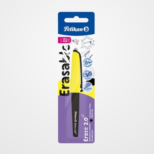 BOLIGRAFO PELIKAN ERASE 2.0 NEGRO BLISTER DE 1 (9584921)