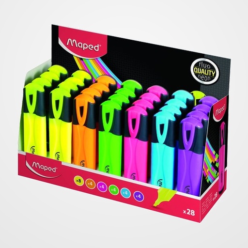 MARCADOR FLUOR MAPED FLUO PEPS CLASSIC EXPOSITOR de 28