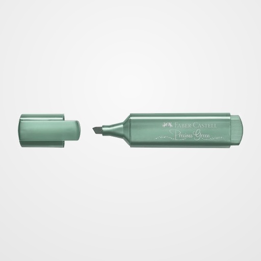 MARCADOR FLUOR FABER-CASTELL TEXTLINER 1546 METALICO VERDE