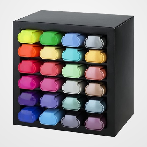 MARCADOR FLUOR FABER-CASTELL TEXTLINER 1546 SET DE ESCRITORIO EXPOSITOR DE 24