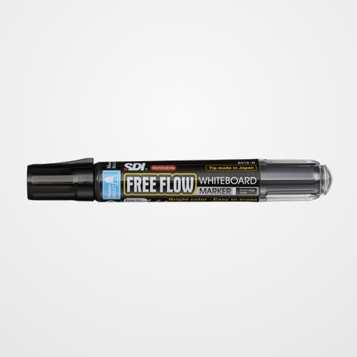 MARCADOR PIZARRA FREE FLOW RECARGABLE CONICO NEGRO