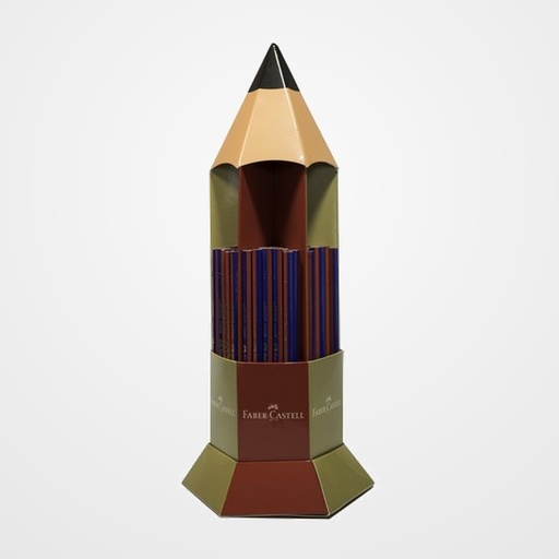 LAPIZ ofic. FABER-CASTELL BICOLOR FINO JANUS 2160 EXPOSITOR de 120