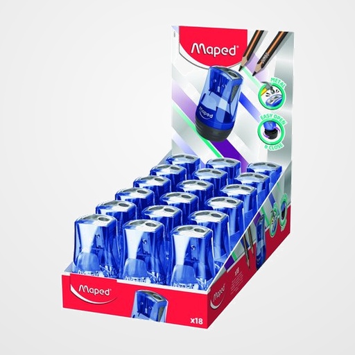 AFILALAPIZ MAPED 2 USOS TONIC METAL CON DEPOSITO EXPOSITOR de 18