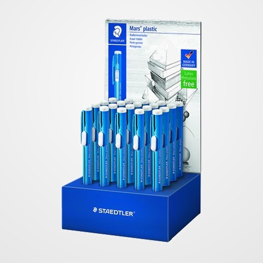 PORTAGOMAS STAEDTLER 528 50 MARS PLASTIC EXPOSITOR de 20