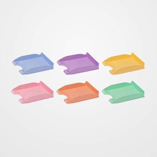 BANDEJA SOBREMESA FAIBO COLORES PASTEL SURTIDAS PACK de 10