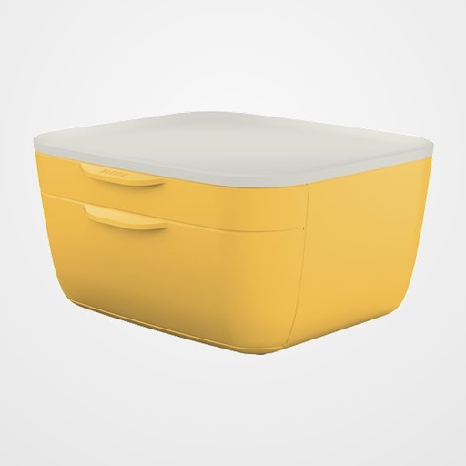 MODULO LEITZ COSY 2 CAJONES AMARILLO