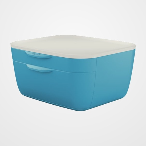 MODULO LEITZ COSY 2 CAJONES AZUL