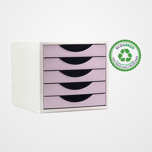 MODULO 5 CAJONES ARCHIVO 2000 ARCHIVOTEC ROSA PASTEL