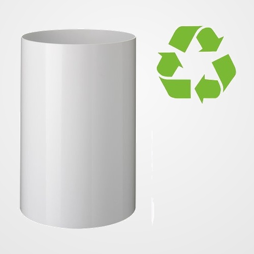 PAPELERA PLASTICO CERRADA A.2000 BLANCA