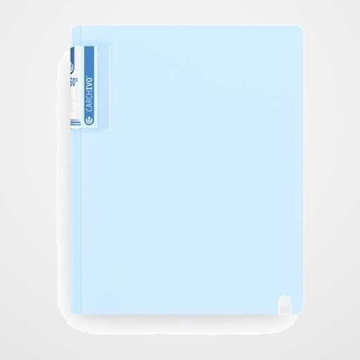 CARPETA de ANILLAS CARCHIVO FOAM SOFT PP A4 4 an.MIXTA 40mm AZUL