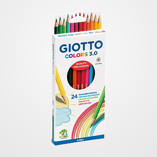 LAPICES de COLORES GIOTTO COLORS 3.0 ESTUCHE de 24