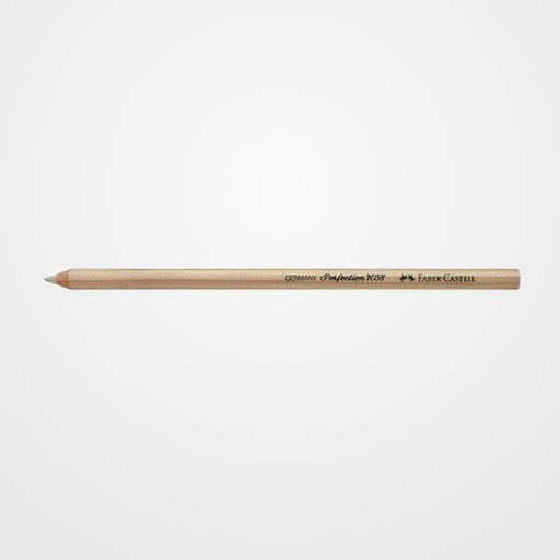 GOMA de BORRAR FABER-CASTELL PERFECTION 7058 con FORMA de LAPIZ PUNTA BLANCA RIGIDA (ud.)