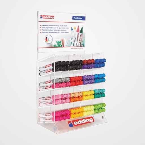 MARCADOR TEXTIL EDDING 4500 EXPOSITOR de 96