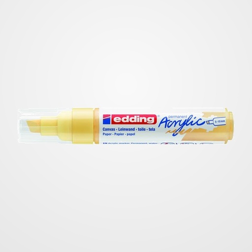 MARCADOR ACRYLIC EDDING 5000 BISELADO (5-10 mm) AMARILLO PASTEL