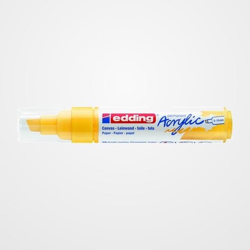 MARCADOR ACRYLIC EDDING 5000 BISELADO (5-10 mm) AMARILLO TRAFICO