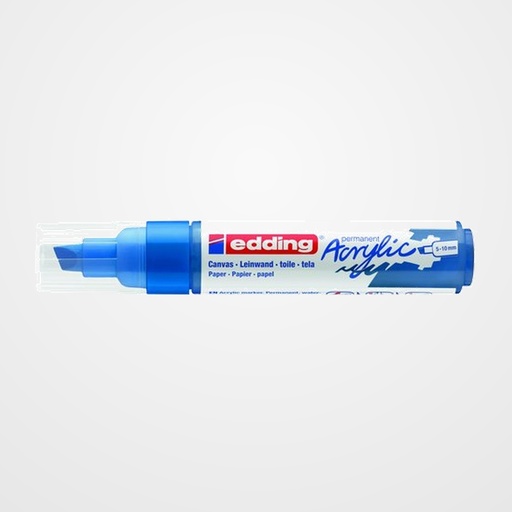 MARCADOR ACRYLIC EDDING 5000 BISELADO (5-10 mm) AZUL GENCIANA