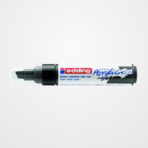 MARCADOR ACRYLIC EDDING 5000 BISELADO (5-10 mm) NEGRO