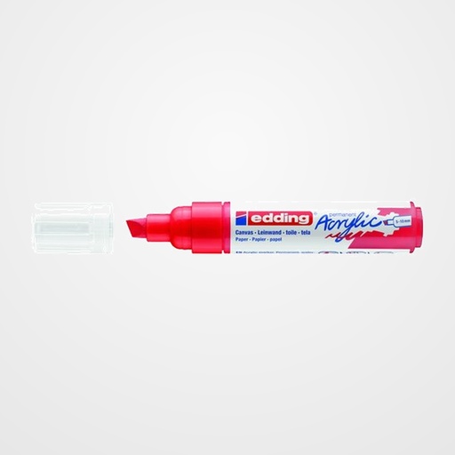 MARCADOR ACRYLIC EDDING 5000 BISELADO (5-10 mm) ROJO TRAFICO