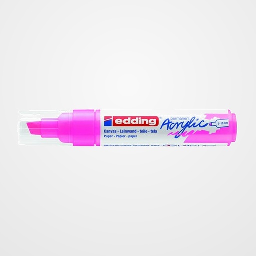 MARCADOR ACRYLIC EDDING 5000 BISELADO (5-10 mm) ROSA NEON