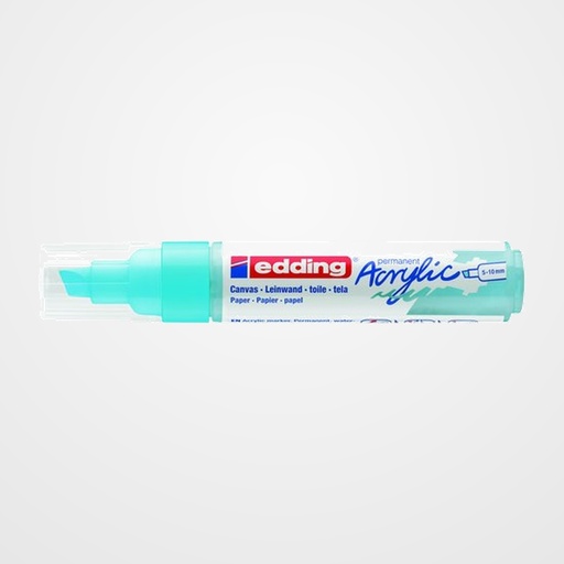 MARCADOR ACRYLIC EDDING 5000 BISELADO (5-10 mm) TURQUESA