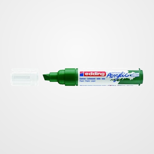 MARCADOR ACRYLIC EDDING 5000 BISELADO (5-10 mm) VERDE MUSGO