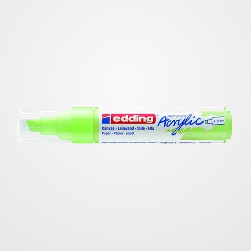 MARCADOR ACRYLIC EDDING 5000 BISELADO (5-10 mm) VERDE PASTEL