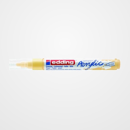 MARCADOR ACRYLIC EDDING 5100 CONICO (2-3 mm) AMARILLO PASTEL