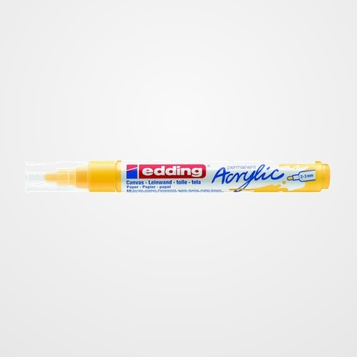 MARCADOR ACRYLIC EDDING 5100 CONICO (2-3 mm) AMARILLO TRAFICO