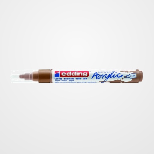 MARCADOR ACRYLIC EDDING 5100 CONICO (2-3 mm) AVELLANA