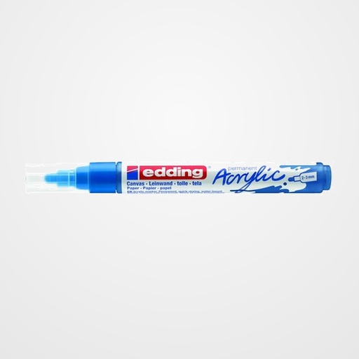 MARCADOR ACRYLIC EDDING 5100 CONICO (2-3 mm) AZUL GENCIANA