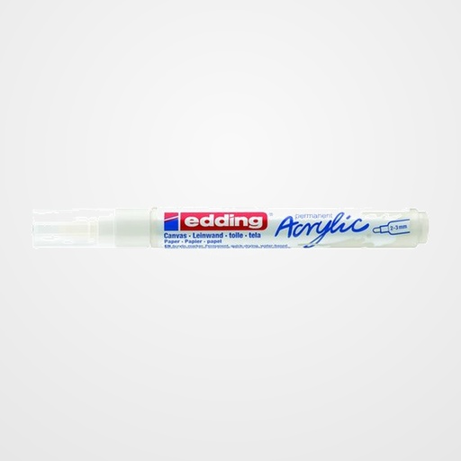 MARCADOR ACRYLIC EDDING 5100 CONICO (2-3 mm) BLANCO