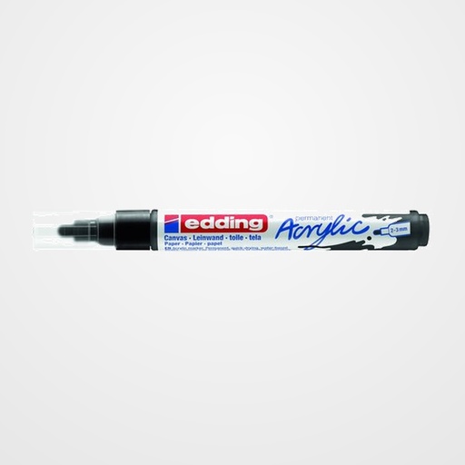 MARCADOR ACRYLIC EDDING 5100 CONICO (2-3 mm) NEGRO