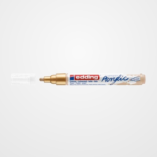 MARCADOR ACRYLIC EDDING 5100 CONICO (2-3 mm) ORO