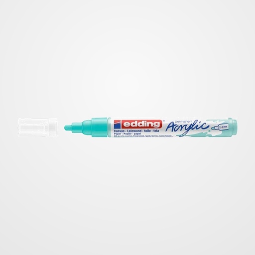 MARCADOR ACRYLIC EDDING 5100 CONICO (2-3 mm) TURQUESA