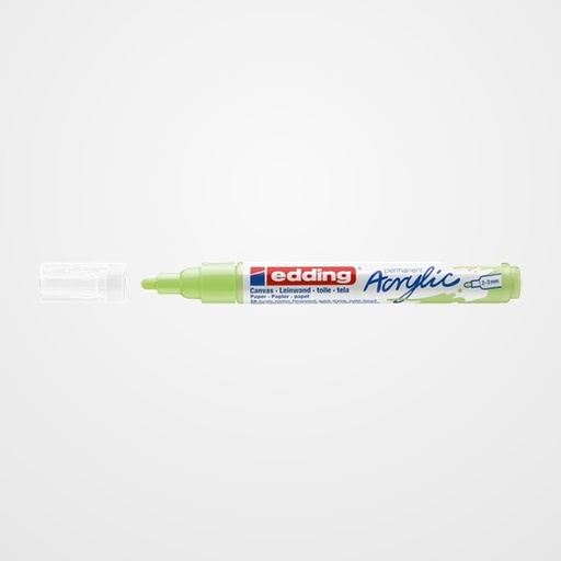 MARCADOR ACRYLIC EDDING 5100 CONICO (2-3 mm) VERDE PASTEL