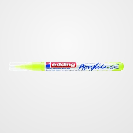 MARCADOR ACRYLIC EDDING 5300 CONICO (1-2 mm) AMARILLO NEON
