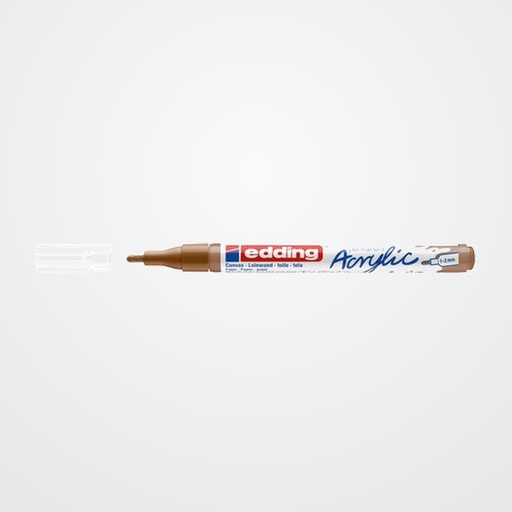 MARCADOR ACRYLIC EDDING 5300 CONICO (1-2 mm) AVELLANA