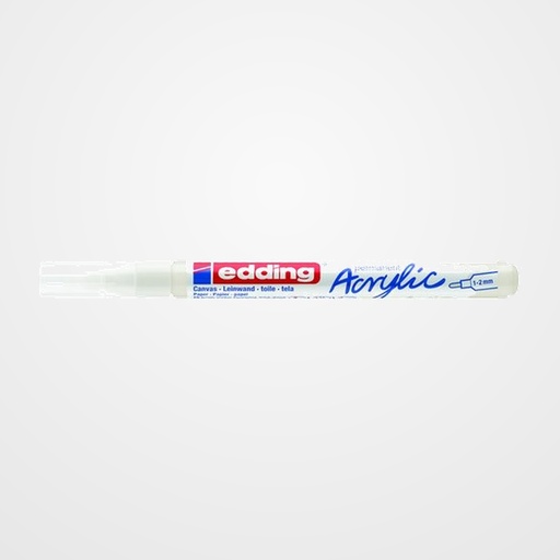 MARCADOR ACRYLIC EDDING 5300 CONICO (1-2 mm) BLANCO