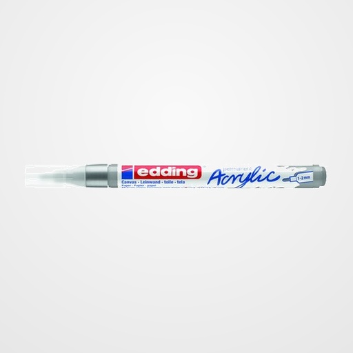 MARCADOR ACRYLIC EDDING 5300 CONICO (1-2 mm) PLATA