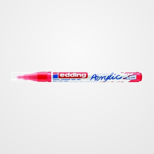 MARCADOR ACRYLIC EDDING 5300 CONICO (1-2 mm) ROJO TRAFICO
