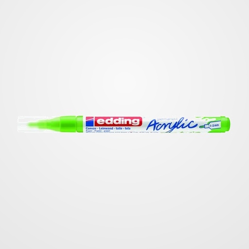 MARCADOR ACRYLIC EDDING 5300 CONICO (1-2 mm) VERDE LIMON