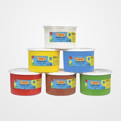 PINTURA de DEDOS JOVI 500 ml (bote)  ESTUCHE de 6
