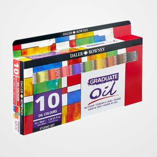 PINTURA OLEO DALER ROWNEY GRADUATE OIL 38 ml (tubo) ESTUCHE DE 10