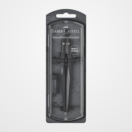 COMPAS FABER-CASTELL STREAM 2019 PIEDRA NEGRA AJUSTE RAPIDO