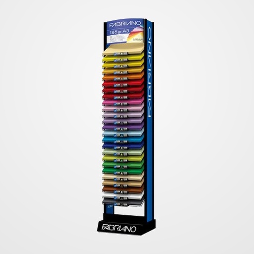 CARTULINA A3 FABRIANO COLORE 185g EXPOSITOR+CONTENIDO 5000 uds (200x25 colores)