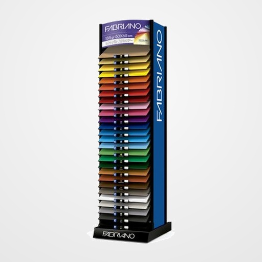 CARTULINA 50x65 FABRIANO COLORE 185g EXPOSITOR+CONTENIDO 2250 uds (75x30 colores)