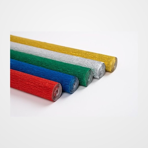 PAPEL CREPE (PINOCHO) SADIPAL ALUMINIO 0,5x1,5 m AZUL FUERTE