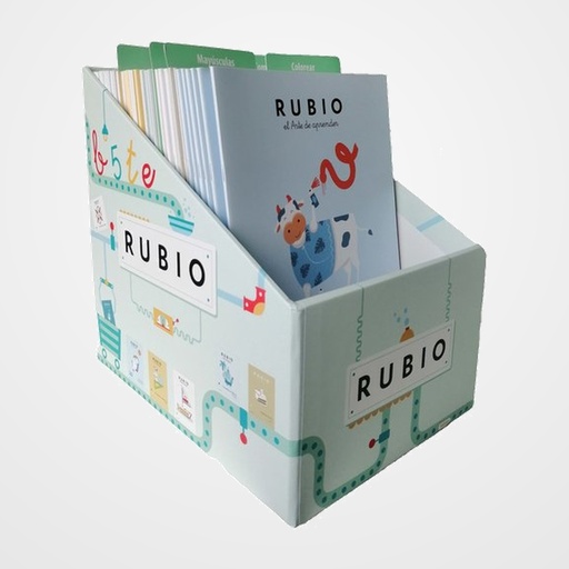 CUADERNO RUBIO A4  EXPOSITOR de 53 contenido: 12 uds.ORTOGRAFIA 12 uds.COMPETENCIA MATEMATICA 12 uds.in ENGLISH  8 uds.MAYUSCULAS  4 uds.COLOREAR  5 uds.MEJORA TUS COMPETENCIAS