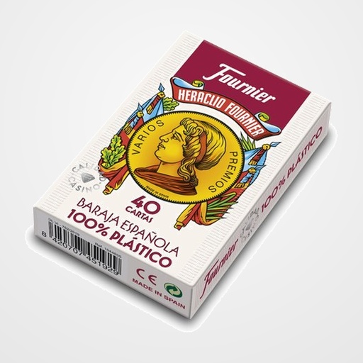 BARAJA ESPAÑOLA PLASTICO 40 CARTAS 2100