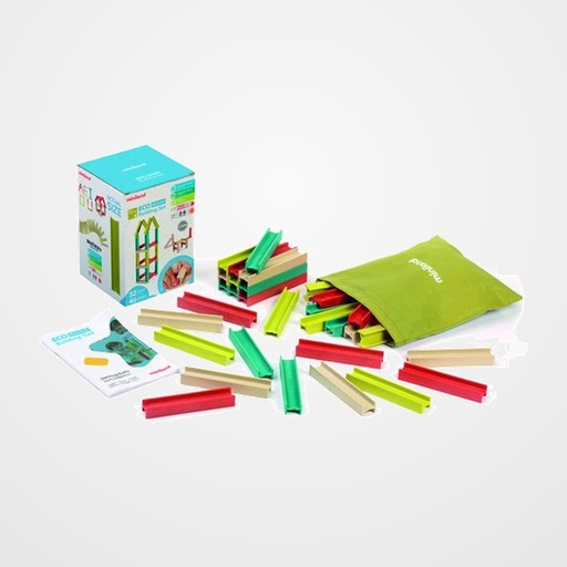 JUEGO EDUCATIVO MINILAND DE CONSTRUCCION ECO BEAMS BUILDING SET (2-6 AÑOS)